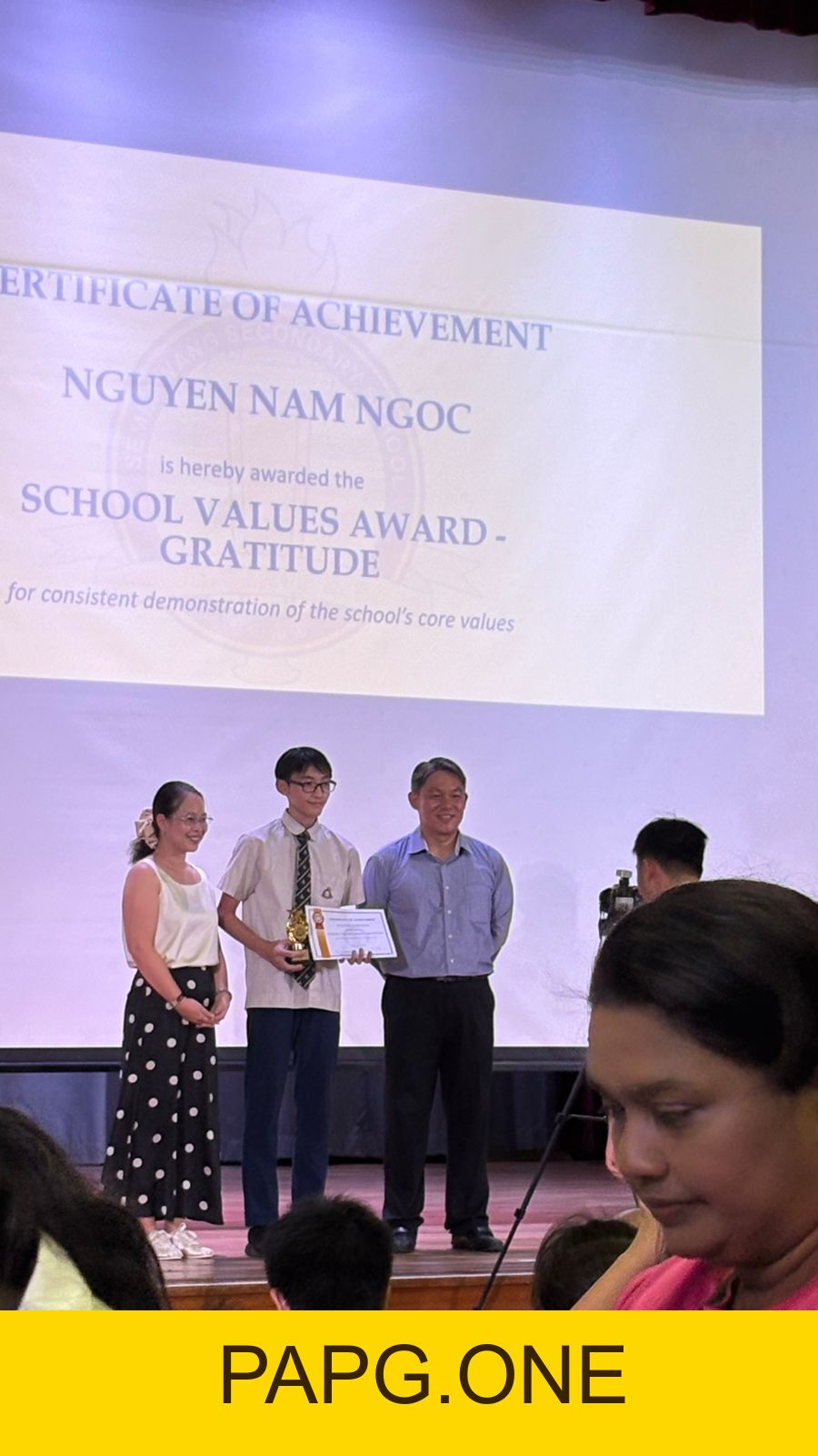 Hai chàng trai Sembawang Secondary lại được nhận giải - papg.one